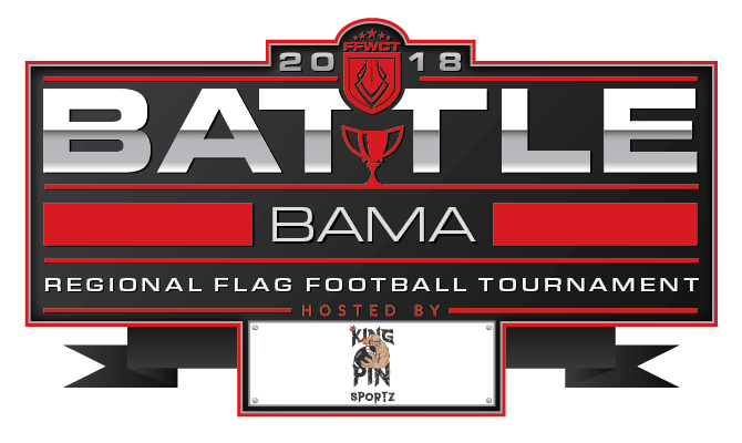 Battle Bama Logo Battle Bama Flag Football Tournament Logo
