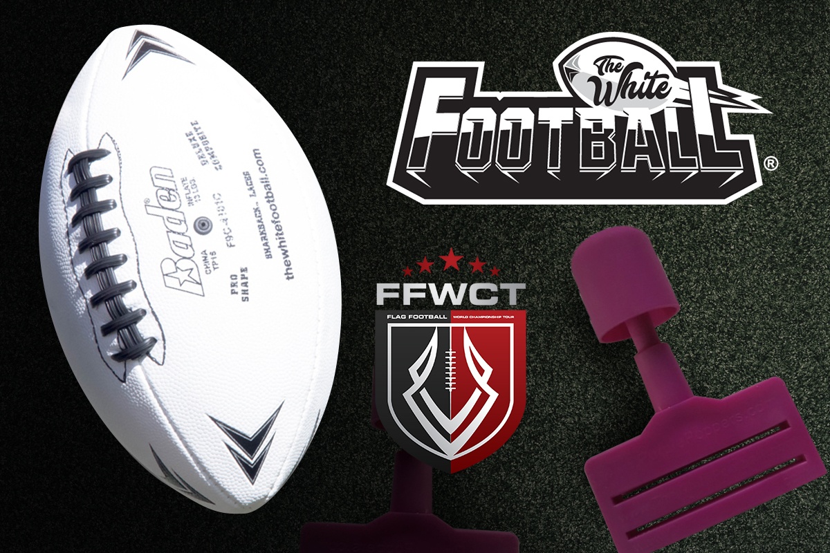 the white football purple poppers